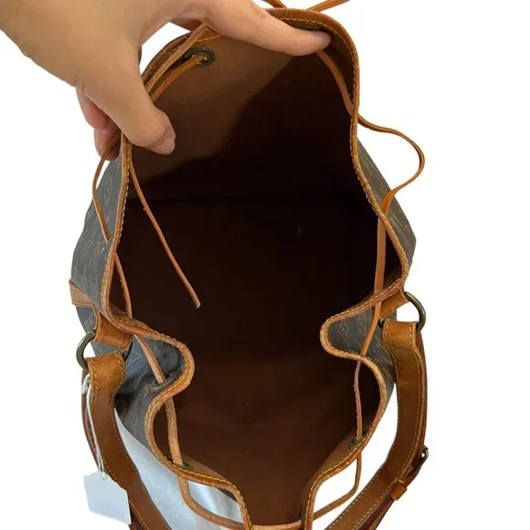 Authentic Louis Vuitton Shoulder Bag Noe Monogram Used LV Handbag Vintage - Picture 11 of 13